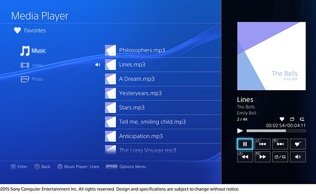 PlayStation4 媒体播放器. Media Player_0
