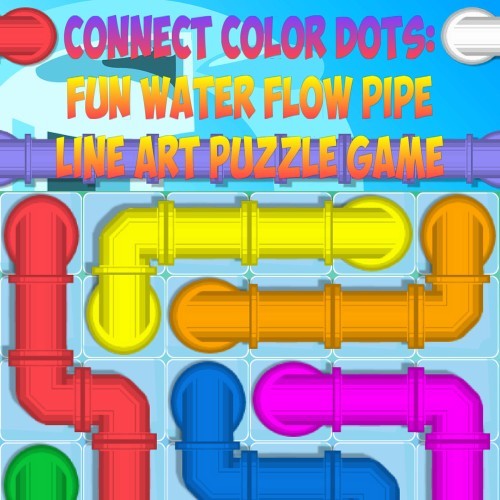连接彩色点：有趣的水流管道艺术拼图游戏.Connect Color Dots: Fun Water Flow Pipe Line Art Puzzle Game