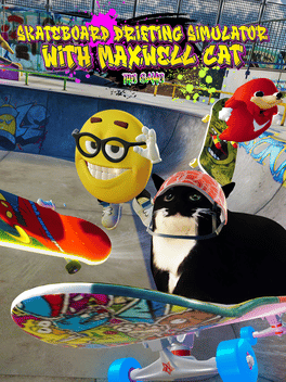 与麦克斯韦猫一起玩滑板漂移：游戏模拟器.Skateboard Drifting with Maxwell Cat: The Game Simulator