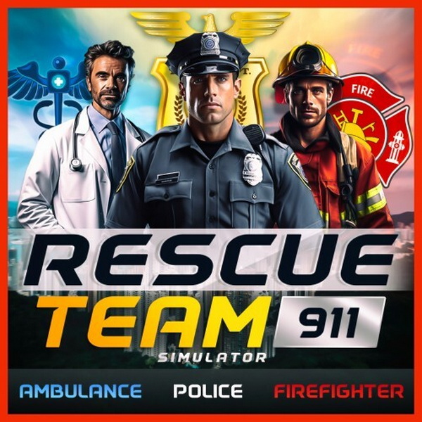 救援队911模拟器：救护车、警察、消防员.Rescue Team 911 Simulator: Ambulance, Police, Firefighter