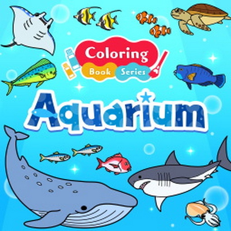 Coloring book series Aquarium