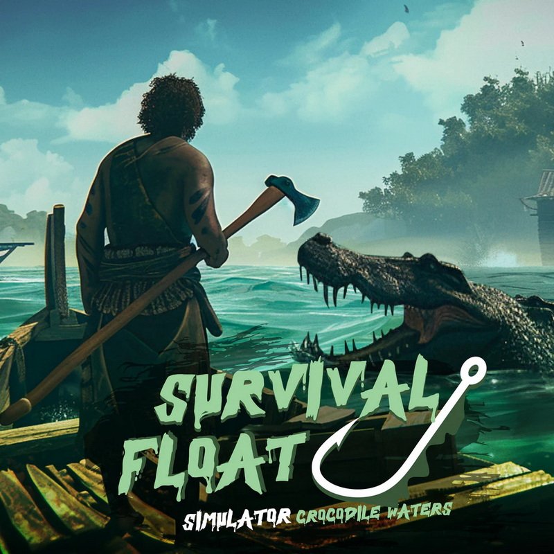 生存漂流模拟器：鳄鱼水域 工艺、木筏、建造.Survival Float Simulator: Crocodile Waters Craft, Raft, Build