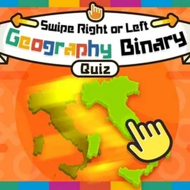 左右滑动：地理测验.Swipe Right or Left Geography Binary Quiz