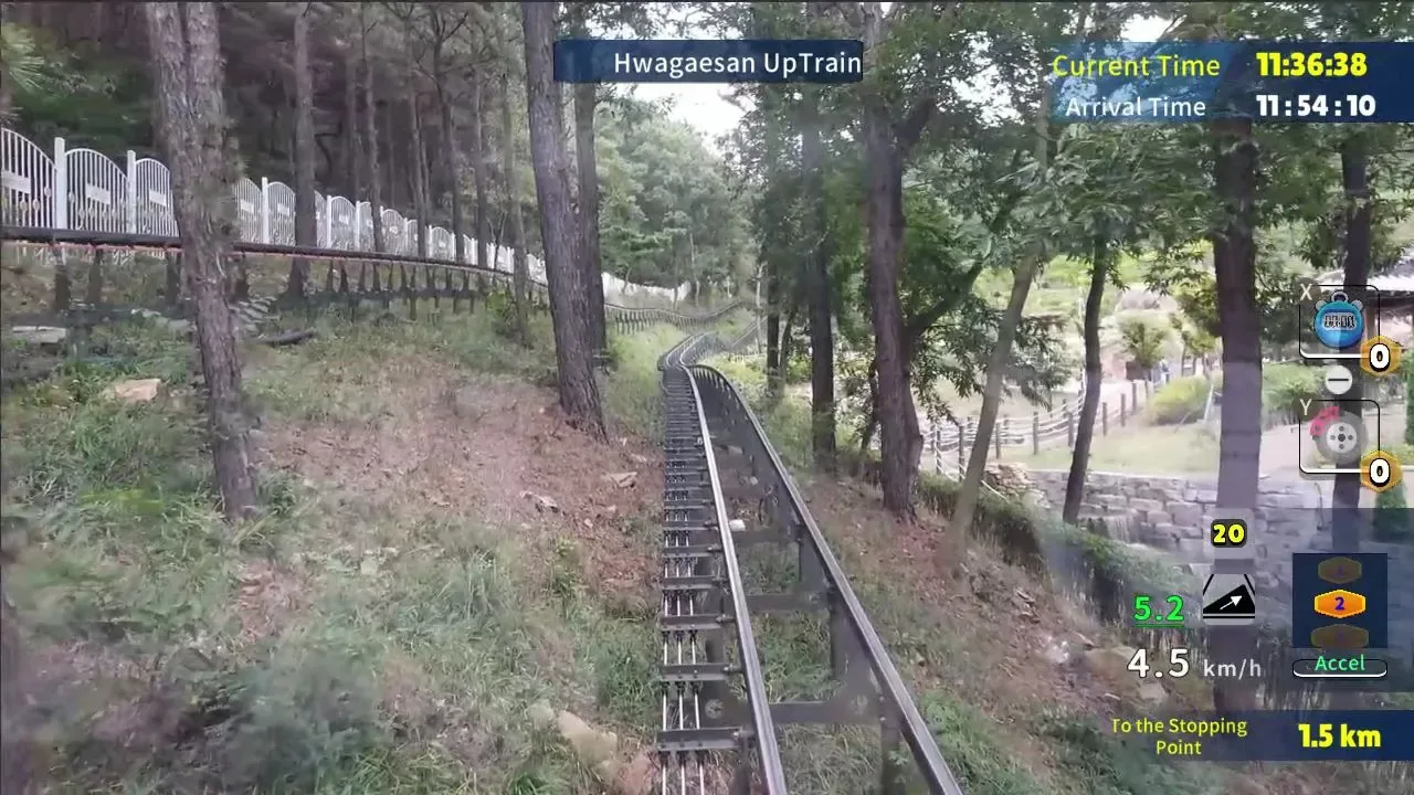 韩国花开山单轨全景线.Korean Monorail Panorama Line Hwagaesan_4