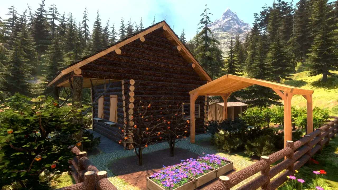 温馨小木屋.Log Away_1