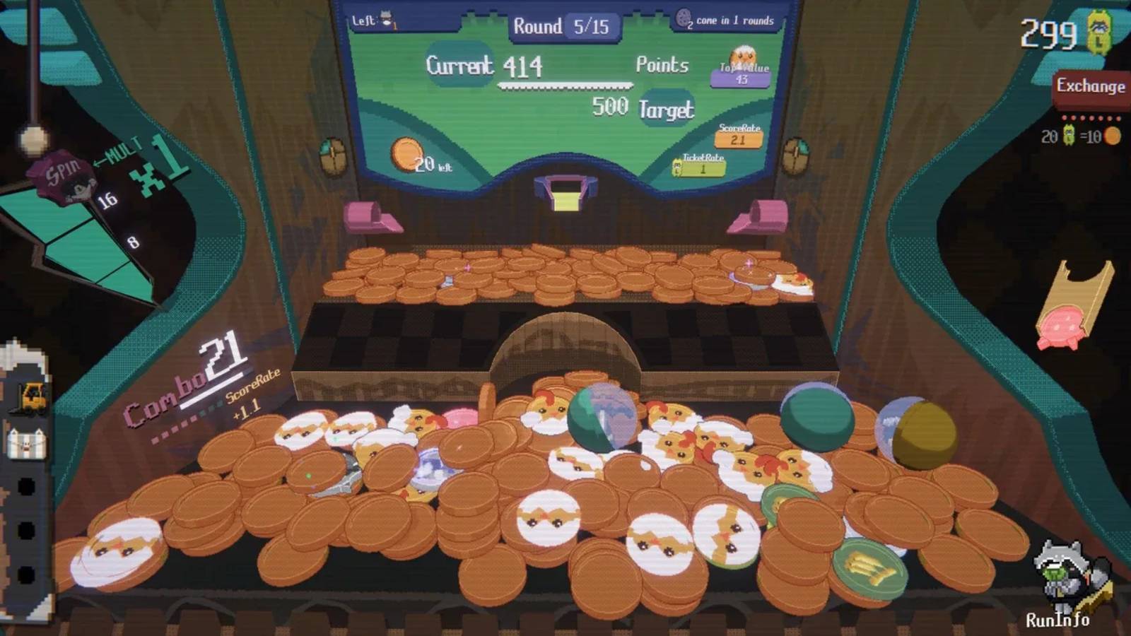 浣熊推币机.Raccoin: Coin Pusher Roguelike_0