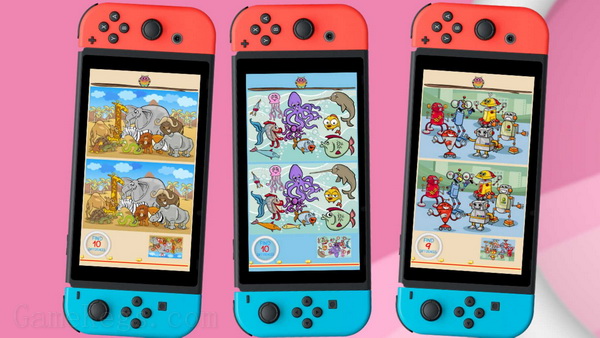 找到10处不同.Find 10 Differences Cartoons_0