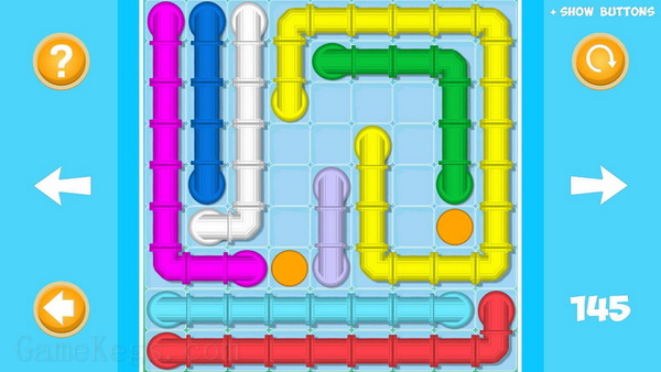 连接彩色点：有趣的水流管道艺术拼图游戏.Connect Color Dots: Fun Water Flow Pipe Line Art Puzzle Game_0