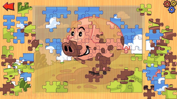 有趣的儿童农场动物拼图游戏.Funny Farm Animal Jigsaw Puzzle Game for Kids and Toddlers_2