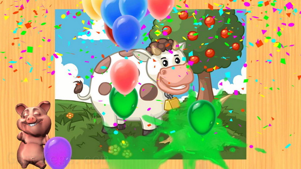 有趣的儿童农场动物拼图游戏.Funny Farm Animal Jigsaw Puzzle Game for Kids and Toddlers_4
