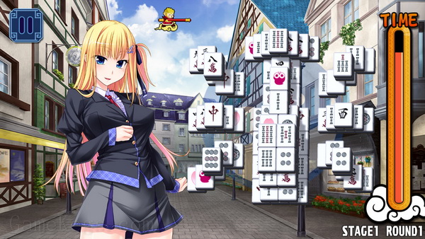 美女麻将牌：蓝.Pretty Girls Mahjong Solitaire: Blue_3