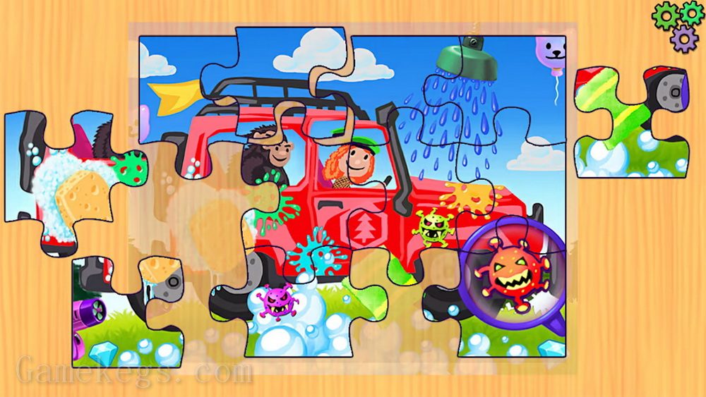 汽车拼图游戏.Cars Puzzles Game – Funny Car & Trucks Preschool Jigsaw Education Learning Puzzle Games for Babies, Kids & Toddlers_2