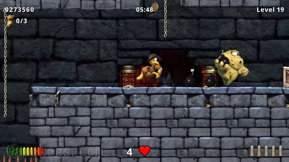莫汉翡翠跑跳大冒险：陷阱和珍宝2.Moorhuhn Jump and Run: Traps and Treasures 2_5