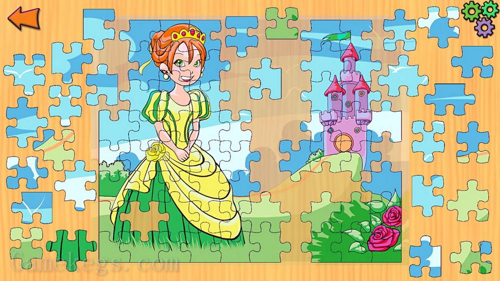 儿童益智游戏：公主和童话拼图.Princess and Fairytales Jigsaw Puzzles：Princesses Fairy Tales Intelligence Trainer Kids Games Learning Game for Girls & Boys_0