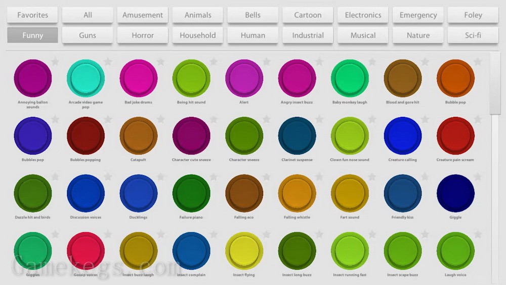 音板：具有即时声音的按钮.Soundboard: buttons with instant sounds_1