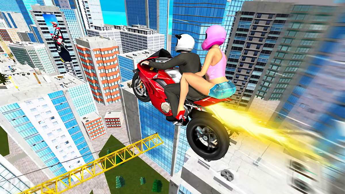 坡道自行车跳跃.Ramp Bike Jumping_1