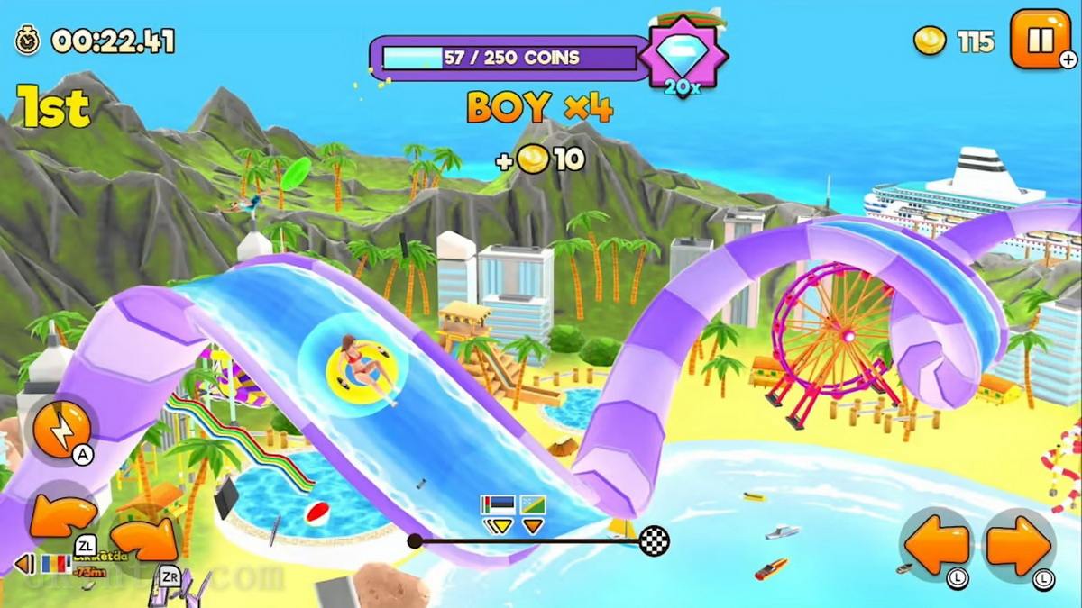 水上公园赛车.Uphill Rush Water Park Racing_0
