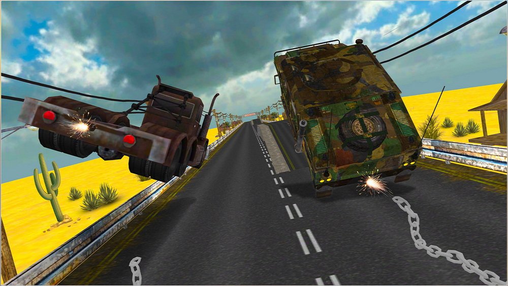 链式汽车特技模拟器：3D 极限公路汽车驾驶游戏.Chain Car Stunt Simulator: 3D Extreme Highway Car Driving Games_2