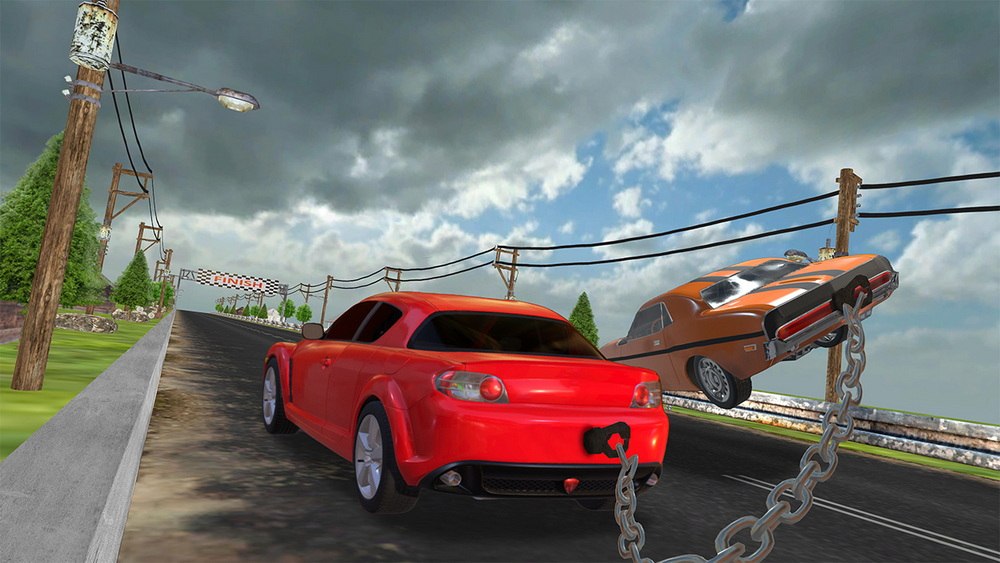 链式汽车特技模拟器：3D 极限公路汽车驾驶游戏.Chain Car Stunt Simulator: 3D Extreme Highway Car Driving Games_4