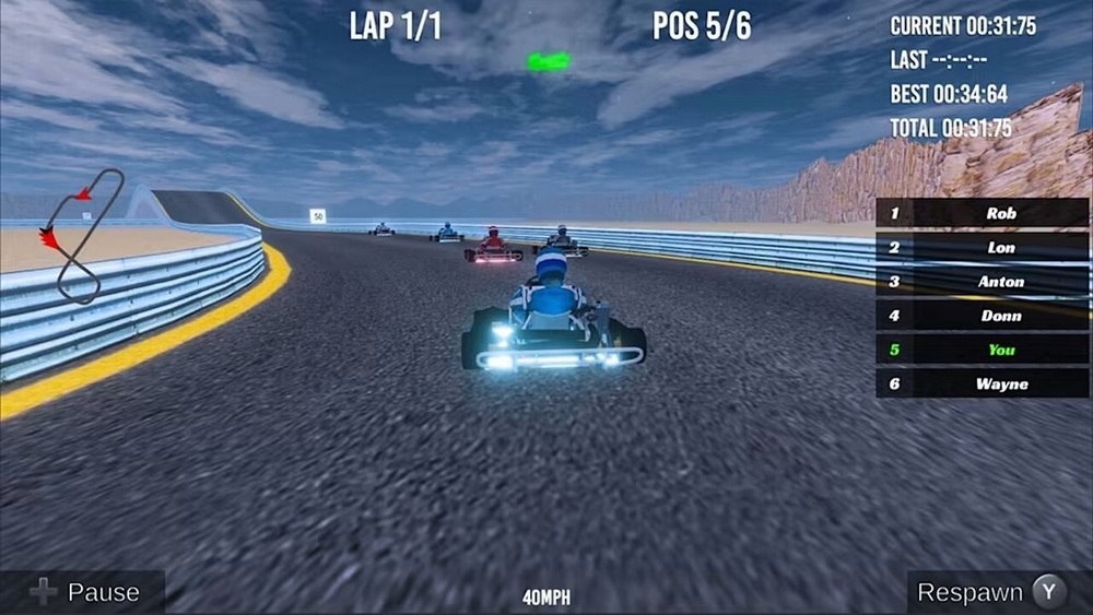 卡丁车疯狂赛车模拟器游戏.Kart Crazy Race Simulator Game_3