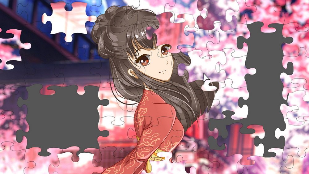 动漫美少女拼图.Anime Beauty Girl Puzzle: Love Game History Adventure_2