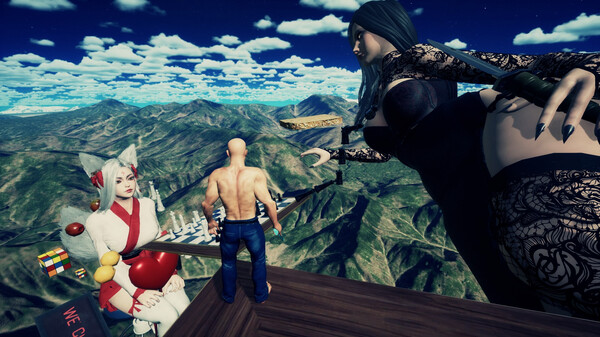 秃子向上爬.Bald Man Climbs Up_1
