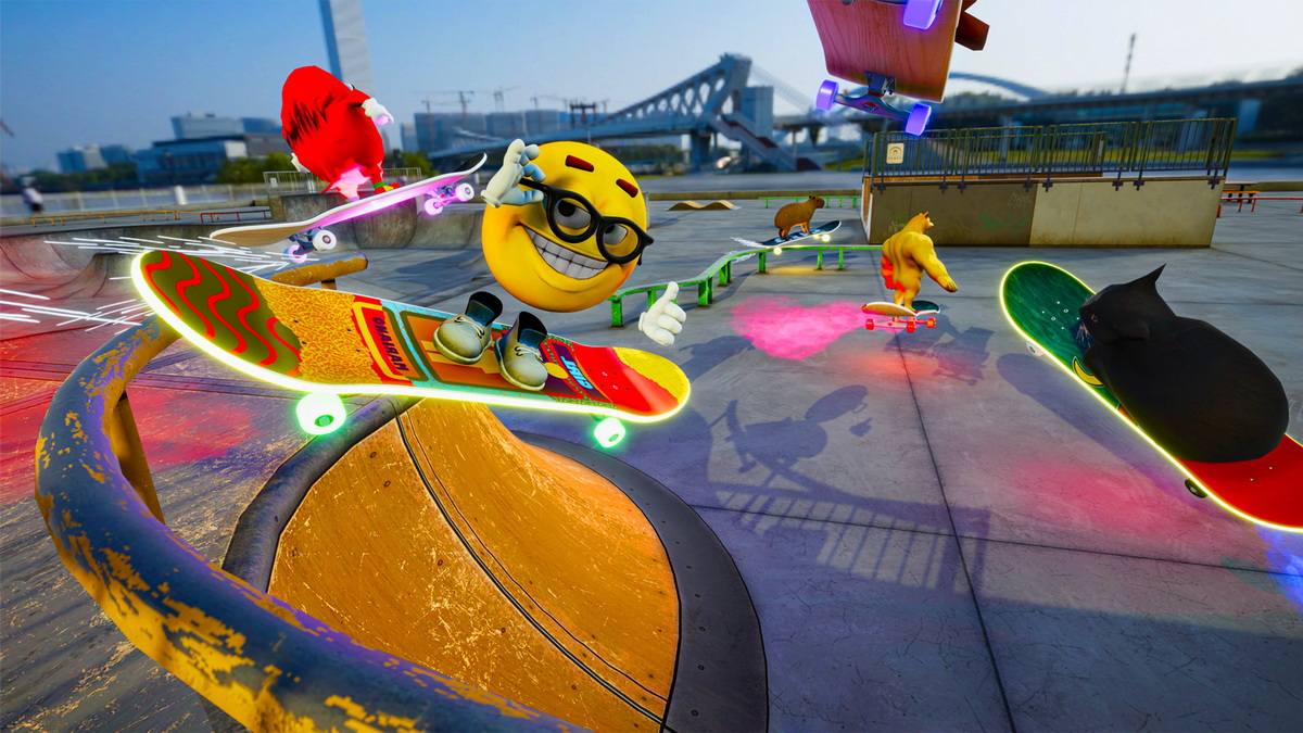 与麦克斯韦猫一起玩滑板漂移：游戏模拟器.Skateboard Drifting with Maxwell Cat: The Game Simulator_0