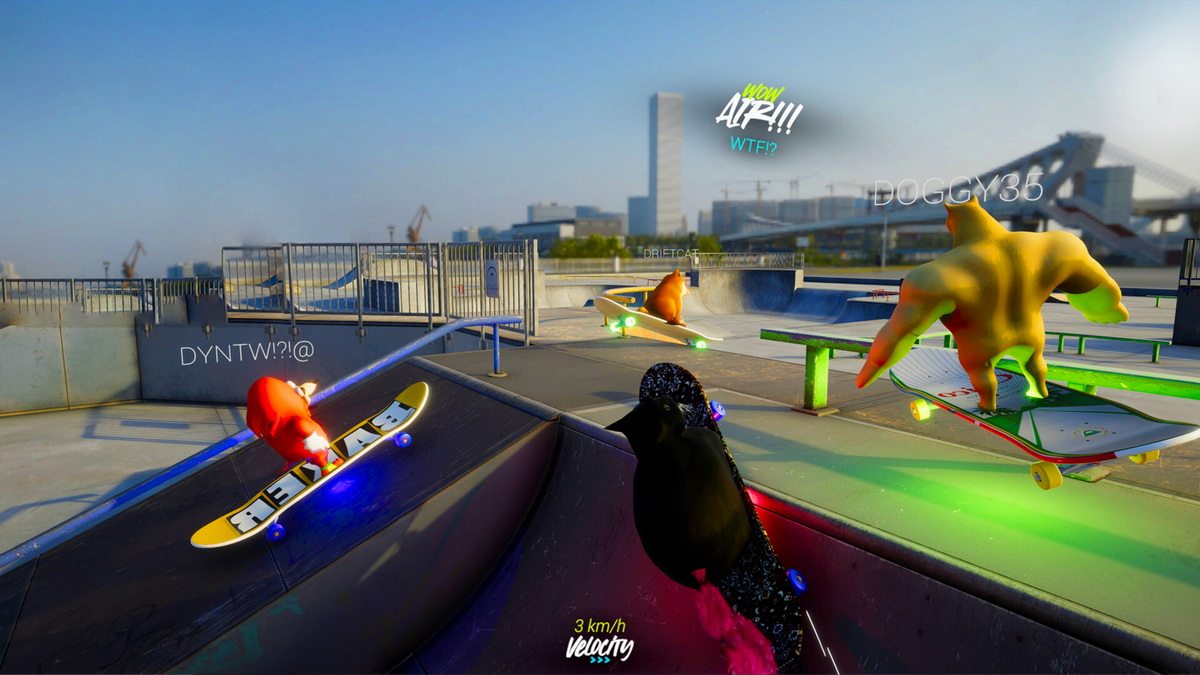 与麦克斯韦猫一起玩滑板漂移：游戏模拟器.Skateboard Drifting with Maxwell Cat: The Game Simulator_1