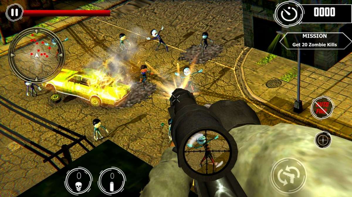 僵尸狙击手射击：火柴人战争.Zombie Sniper Shooter: Stickman War_4
