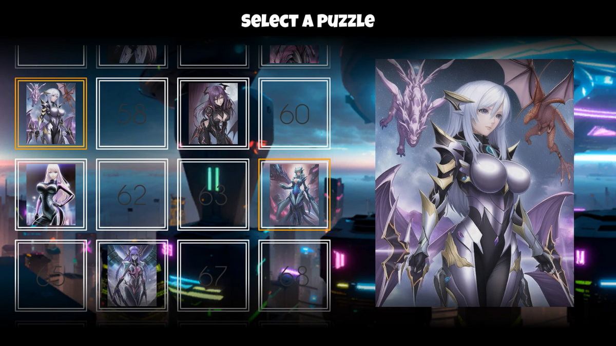 动漫多边形拼图：科幻少女.Anime Poly Puzzle: Sci-Fi Maidens_0