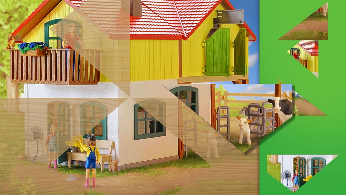 施莱希拼图：农场世界.Schleich Puzzles: Farm World_1