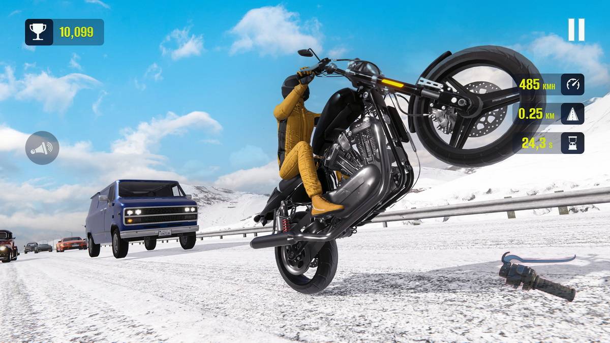 高速公路摩托车赛车疾驰2023模拟器.Highway Moto Racing Rush 2023 Simulator_3