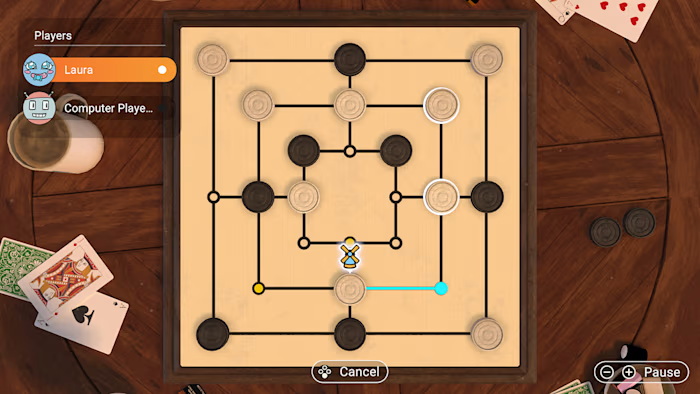 3in1 Game Collection: Backgammon + Checkers + Mills_2