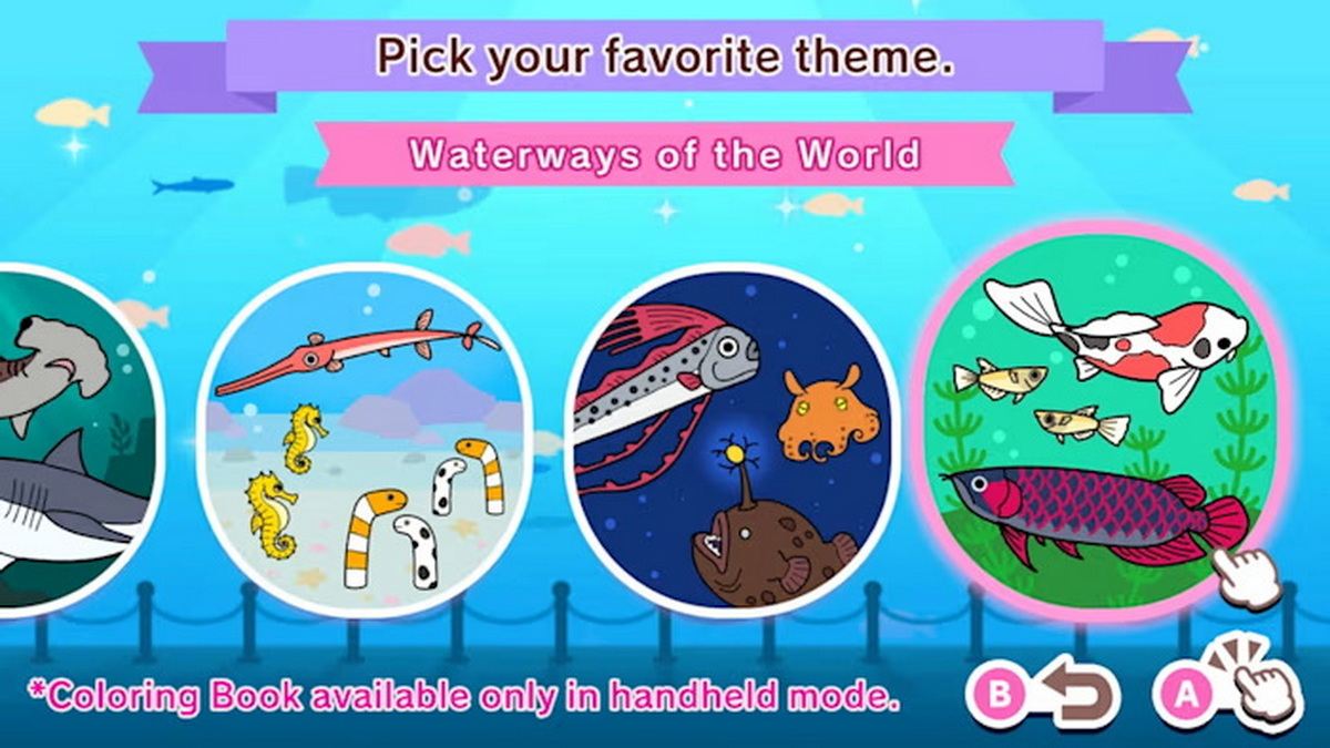 Coloring book series Aquarium_2