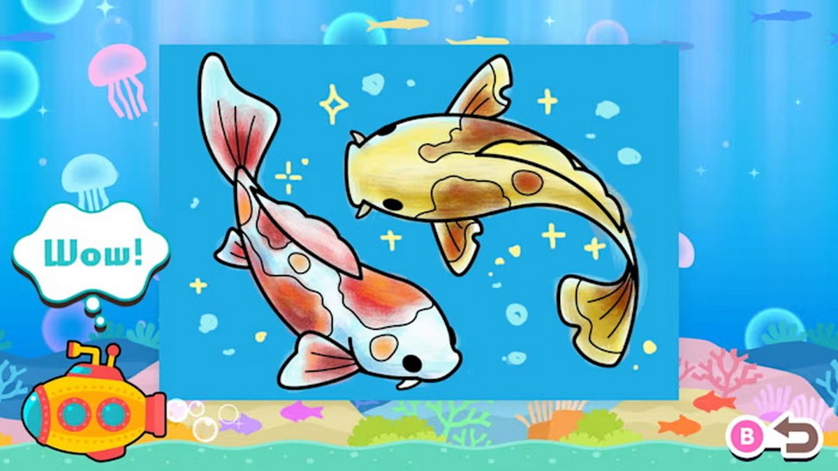 Coloring book series Aquarium_4