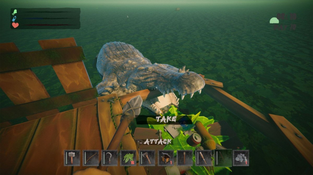 生存漂流模拟器：鳄鱼水域 工艺、木筏、建造.Survival Float Simulator: Crocodile Waters Craft, Raft, Build_4