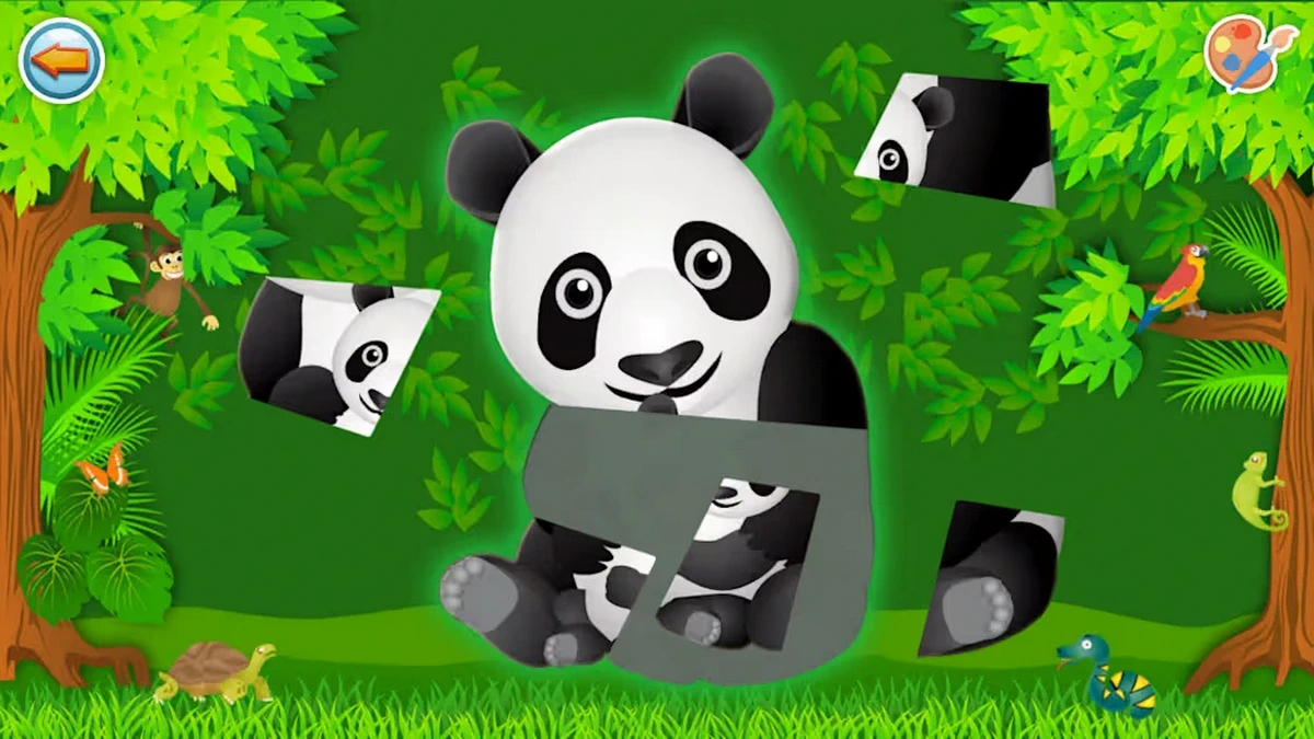 儿童拼图与色彩游戏：幼儿涂色书绘画填色.Puzzles & Colors Games for Kids Toddler Coloring Book Draw Paint_3