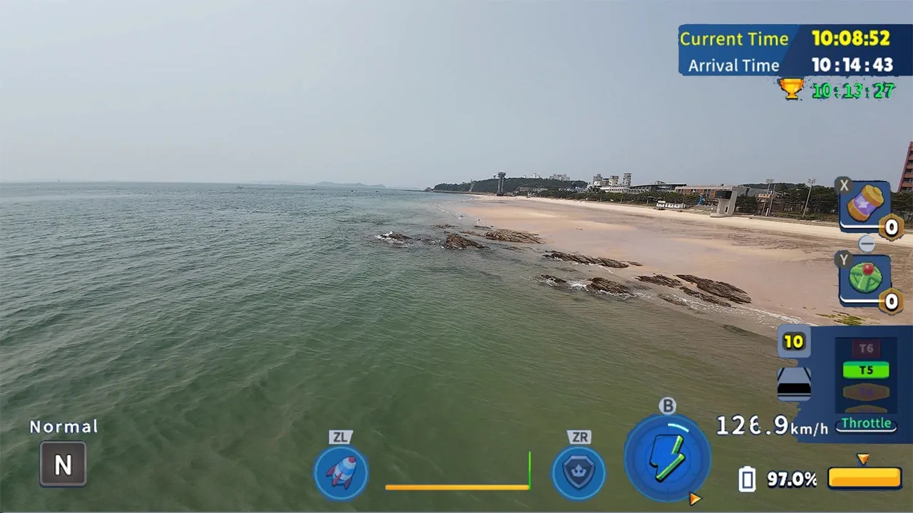 韩国无人机飞行：游览大川海水浴场.Korean Drone Flying Tour Daechon Beach_1