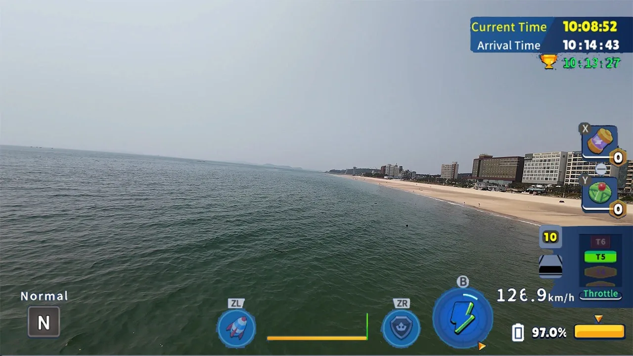 韩国无人机飞行：游览大川海水浴场.Korean Drone Flying Tour Daechon Beach_2